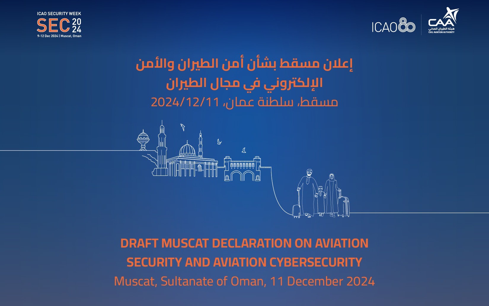 DRAFT MUSCAT DECLARATION ON AVIATION SECURITY AND AVIATION CYBERSECURITY Muscat, Sultanate of Oman, 11 December 2024